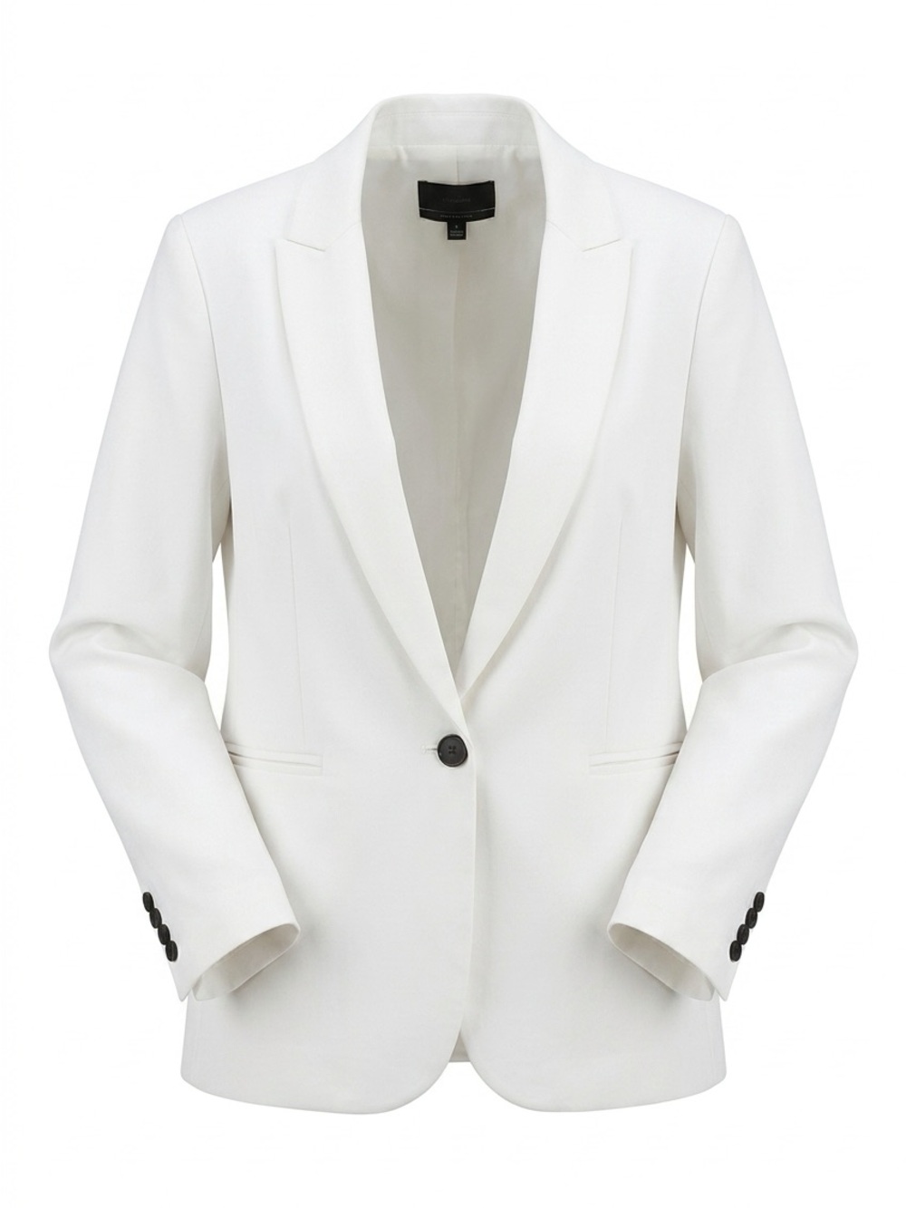 J. Crew Bi- Stretch White Single-Button Blazer Jacket Size 10 - Picture 5 of 12